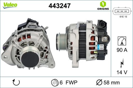 Alternator Valeo 443247