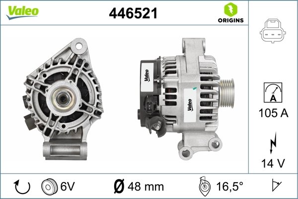 Alternator Valeo 446521
