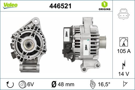 Alternator Valeo 446521
