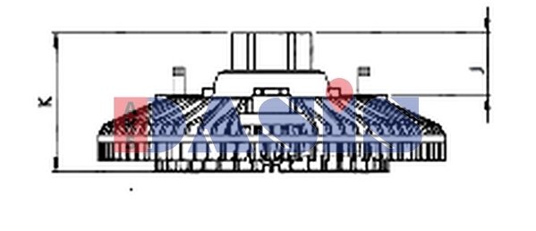 CUPLA VENTILATOR RADIATOR AKS DASIS 448093N - Piesa auto compatibila cu mai multe marci