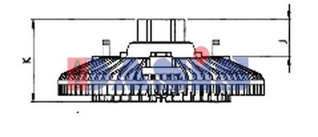 CUPLA VENTILATOR RADIATOR AKS DASIS 448093N - Piesa auto compatibila cu mai multe marci