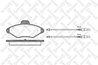 Set placute frana Stellox 449 004-SX