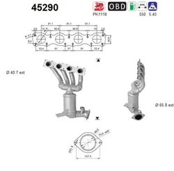 CATALIZATOR AS 45290 - Compatibil cu BMW