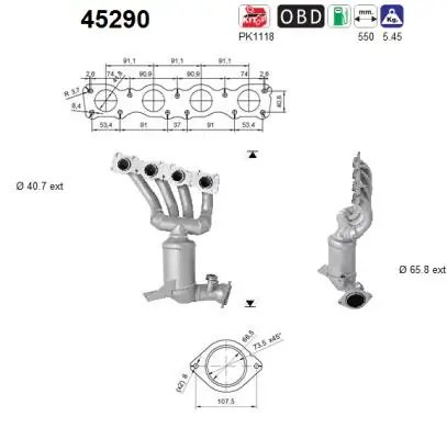 Catalizator AS 45290