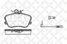 Set placute frana Stellox 456 002B-SX
