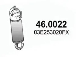CATALIZATOR ASSO 46.0022 - Compatibil cu SEAT, SKODA, VW