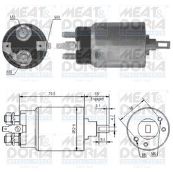 Solenoid electromotor Meat & Doria 46022