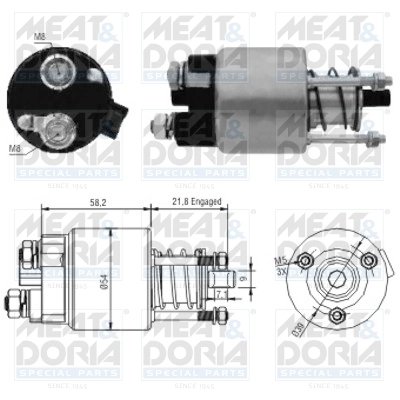 Solenoid electromotor Meat & Doria 46102