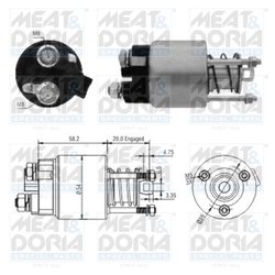 SOLENOID ELECTROMOTOR MEAT & DORIA 46101 - Compatibil cu TOYOTA