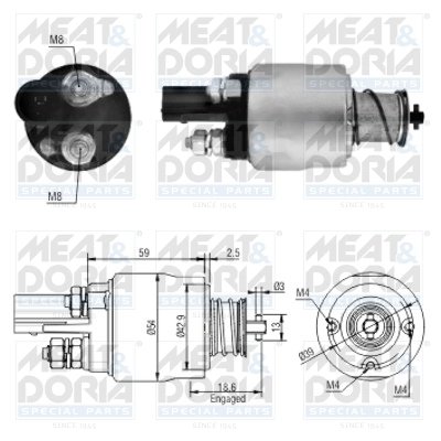 Solenoid electromotor Meat & Doria 46126