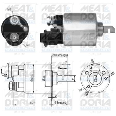 SOLENOID ELECTROMOTOR MEAT & DORIA 46140 - Compatibil cu HONDA