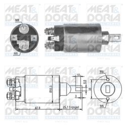 SOLENOID ELECTROMOTOR MEAT & DORIA 46143 - Compatibil cu KIA