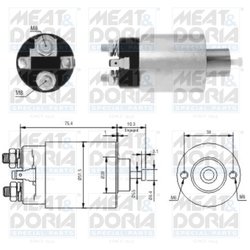 Solenoid electromotor Meat & Doria 46167
