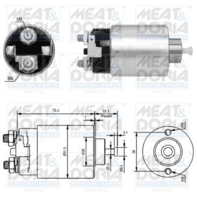Solenoid electromotor Meat & Doria 46178