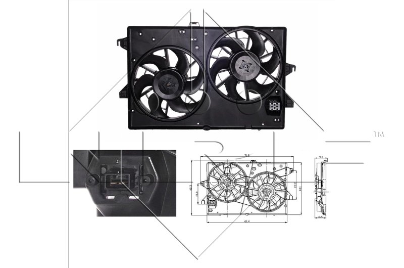 Ventilator radiator racire NRF 47003