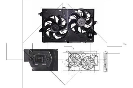 Ventilator radiator racire NRF 47003