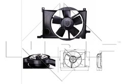 Ventilator radiator racire NRF 47009