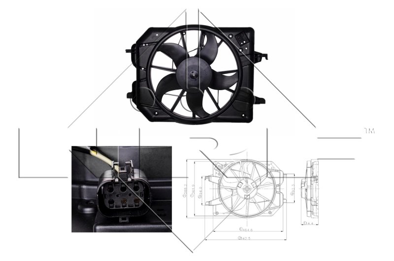 VENTILATOR RADIATOR RACIRE NRF 47021 - Compatibil cu FORD