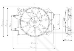 VENTILATOR RADIATOR RACIRE NRF 47021 - Compatibil cu FORD