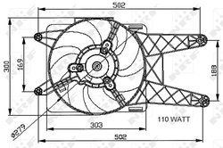 Ventilator radiator racire NRF 47039