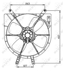 Ventilator radiator racire NRF 47042