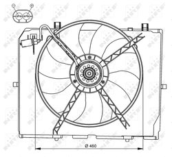 Ventilator radiator racire NRF 47066