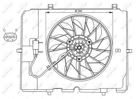 Ventilator radiator racire NRF 47067