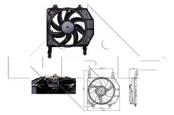 VENTILATOR RADIATOR RACIRE NRF 47077 - Compatibil cu FORD
