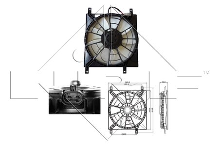 VENTILATOR RADIATOR RACIRE NRF 47257 - Compatibil cu FIAT, SUZUKI