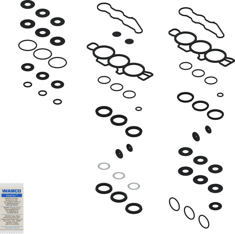 SET REPARATIE, SUPAPA PERNA AER WABCO 4729050042 - Compatibil cu MERCEDES-BENZ
