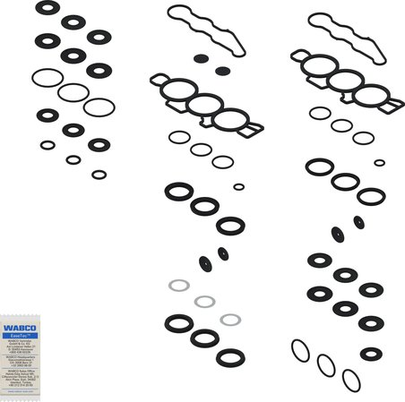 SET REPARATIE, SUPAPA PERNA AER WABCO 4729050042 - Compatibil cu MERCEDES-BENZ