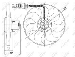 Ventilator radiator racire NRF 47397