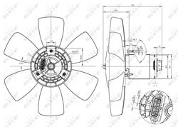 Ventilator radiator racire NRF 47429