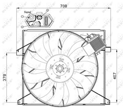 Ventilator radiator racire NRF 47446