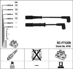 FISE BUJII NGK 4746 - Compatibil cu ALFA ROMEO, CHRYSLER, FIAT, FORD, LANCIA