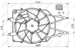 Ventilator radiator racire NRF 47465