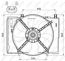 VENTILATOR RADIATOR RACIRE NRF 47473 - Compatibil cu CHRYSLER