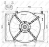 VENTILATOR RADIATOR RACIRE NRF 47473 - Compatibil cu CHRYSLER