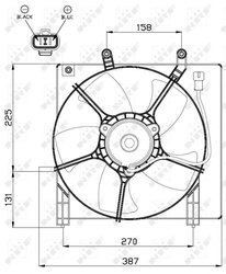 Ventilator radiator racire NRF 47487