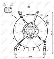 Ventilator radiator racire NRF 47492