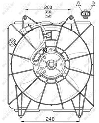 Ventilator radiator racire NRF 47545