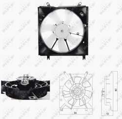 Ventilator radiator racire NRF 47696
