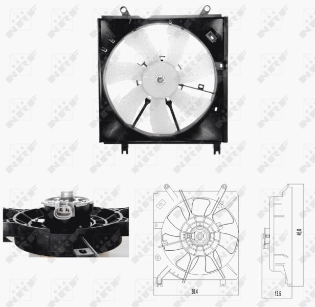 Ventilator radiator racire NRF 47696