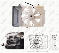 Ventilator radiator racire NRF 47697