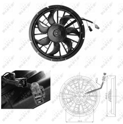 VENTILATOR RADIATOR RACIRE NRF 47702 - Compatibil cu VOLVO
