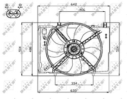 Ventilator radiator racire NRF 47741