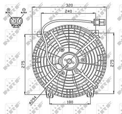 Ventilator radiator racire NRF 47752