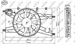 Ventilator radiator racire NRF 47757