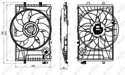 Ventilator radiator racire NRF 47846