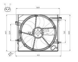 Ventilator radiator racire NRF 47897